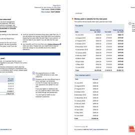 United Kingdom Standard Life utility bill template in Word and PDF format, 7 pages 5 6